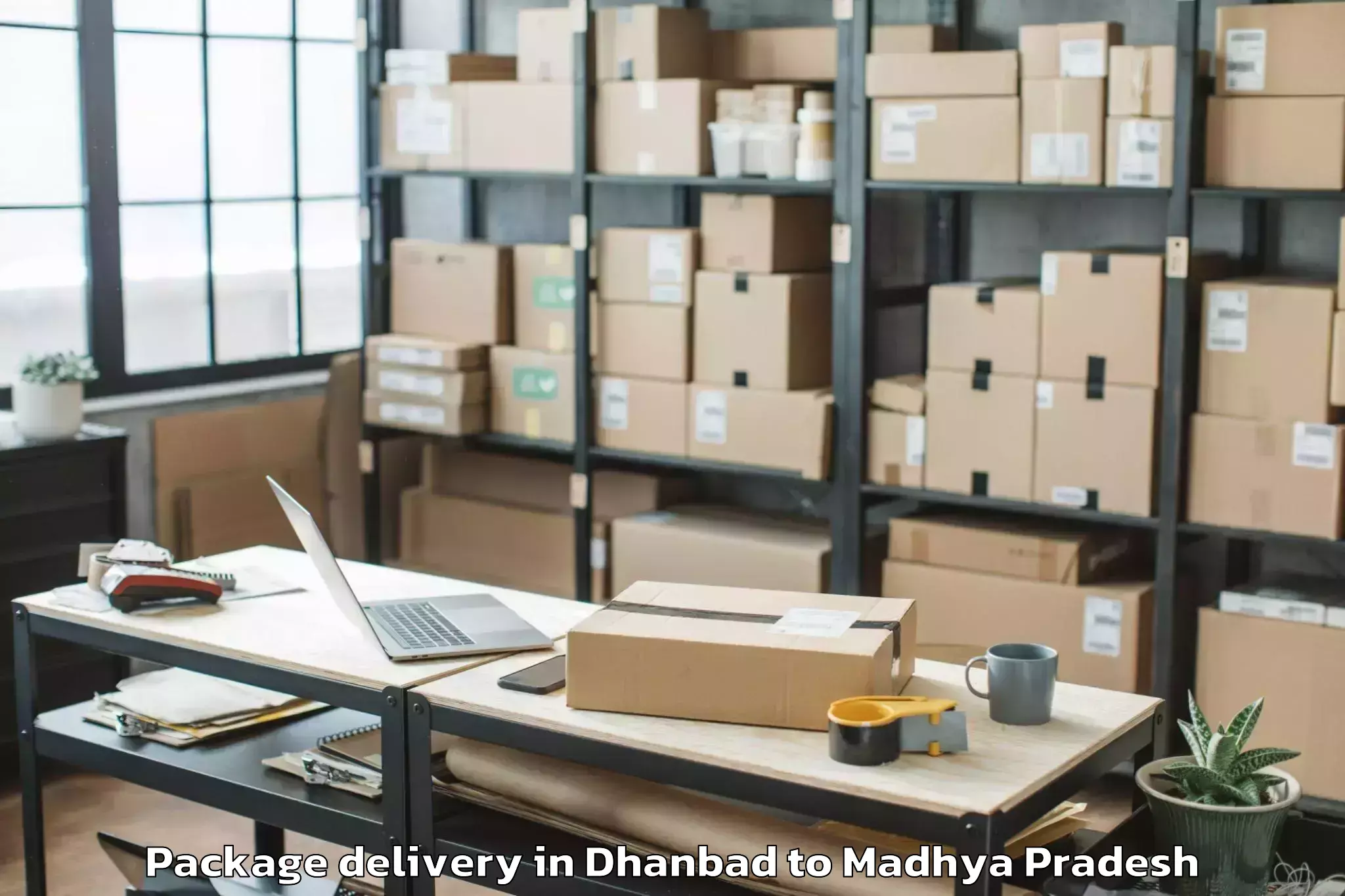 Book Dhanbad to Harrai Package Delivery